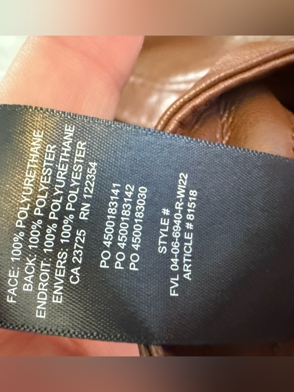Aritzia Wilfred Melina Super High-Rise Pant Faux Leather Pants - Picture 10 of 10